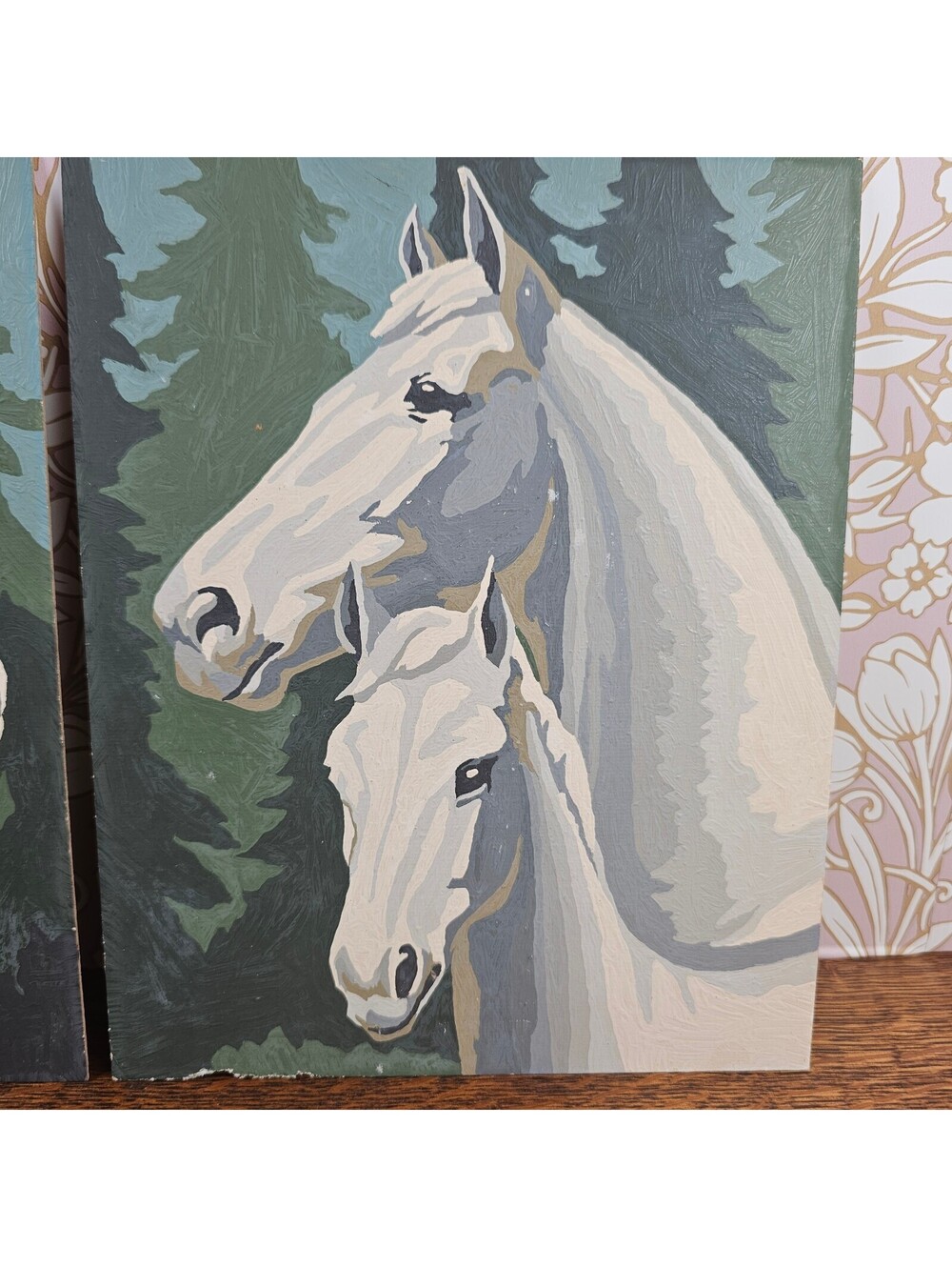 Vintage Art Award Horse Portraits Paint by Number Pair 8x10 PBN - Picture 4 of 14